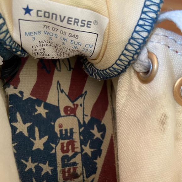 Ultra RARE Converse All Star Chuck Taylor Stone Washed Denim Frayed Jean - Picture 6 of 7